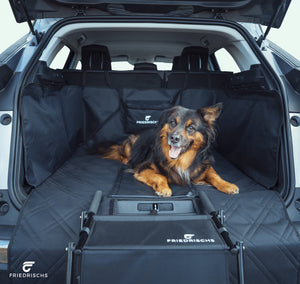 FRIEDRISCHS Kofferraumschutz | Wasserabweisende Schutzmatte | Hundedecke | qualitativ | Antirutschbelag | Ladekantenschutz | Kombi | SUV | Hund